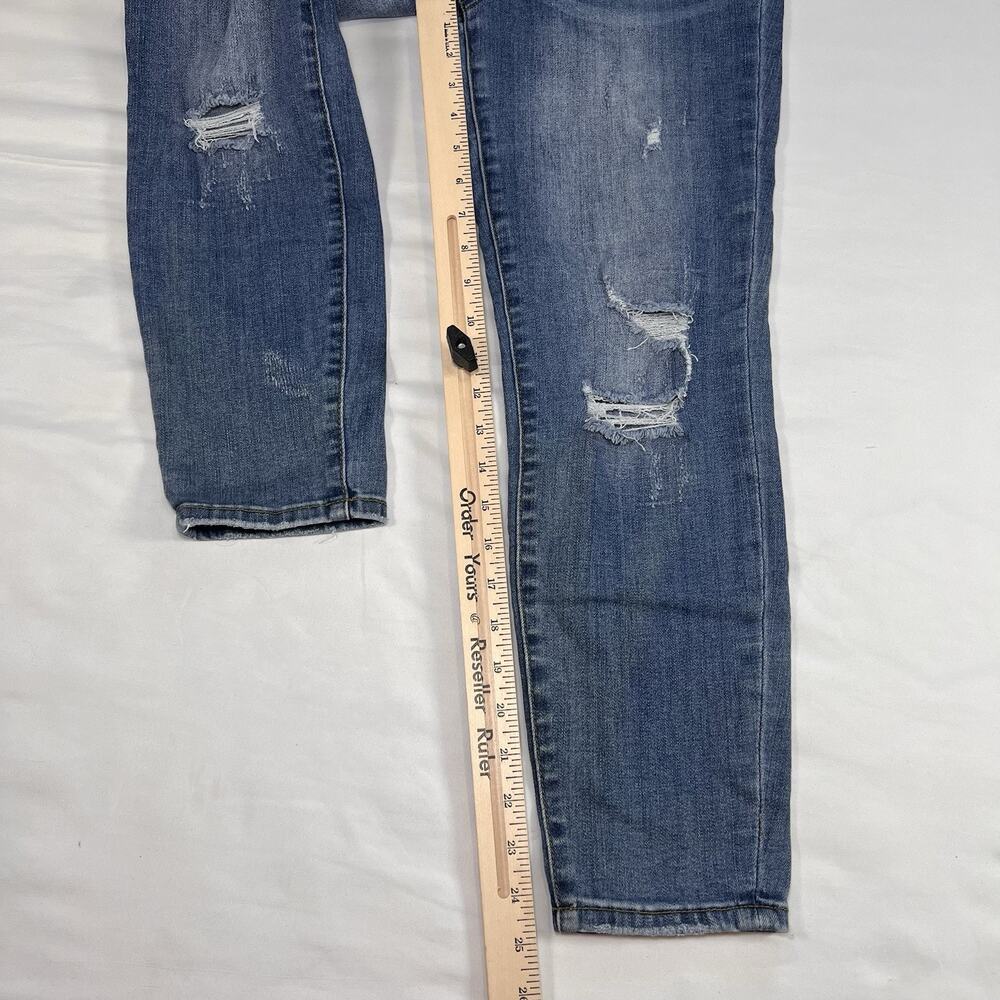 Judy Blue Jeans Women’s Size 30 Denim Relaxed Fit Distressed Stretch JB8271 DK - Picture 4 of 12
